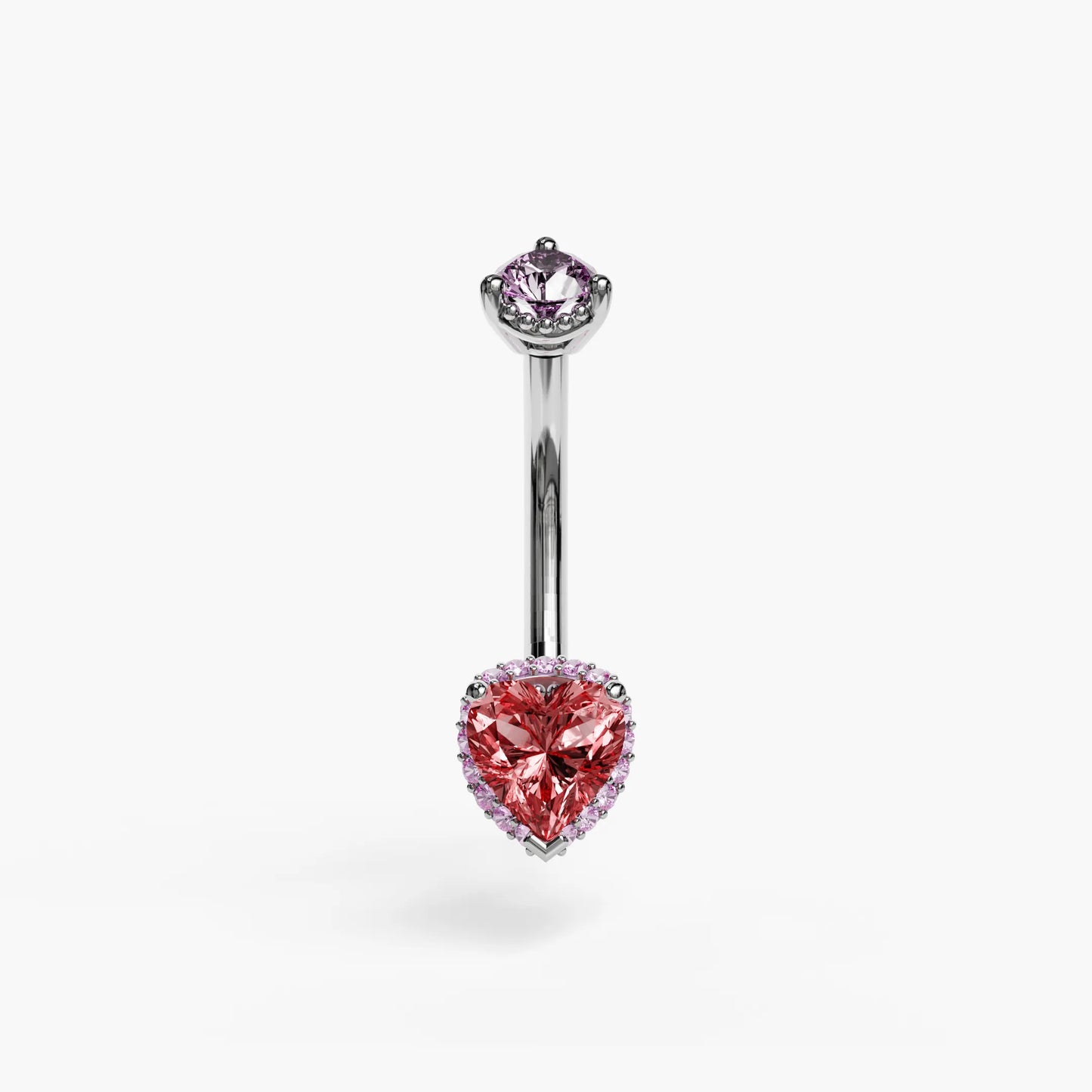 La Femme Blush Pavé 1.0 ct. Belly Ring White Gold