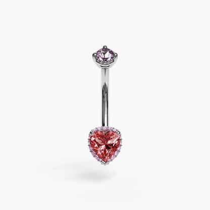 La Femme Blush Pavé 1.0 ct. Belly Ring White Gold
