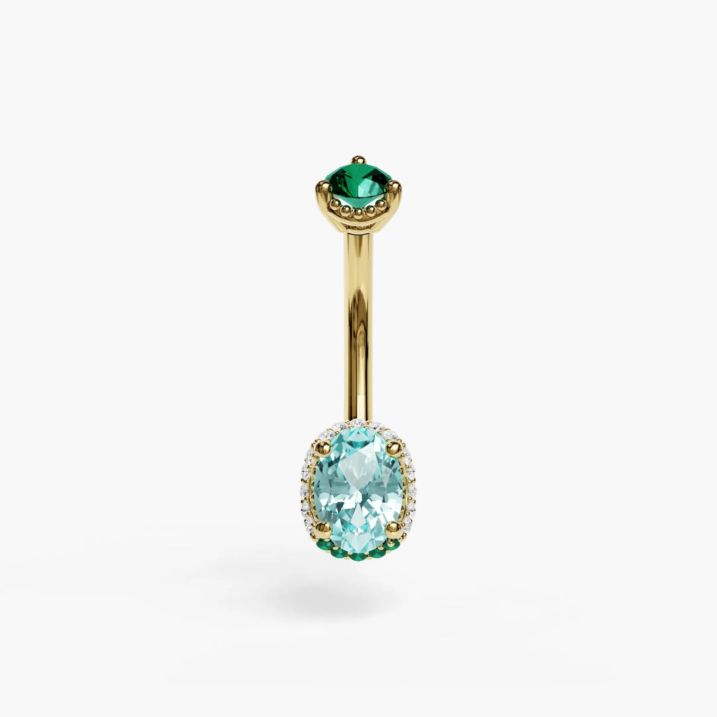 La Femme Azure Pavé 0.9 ct. Belly Ring