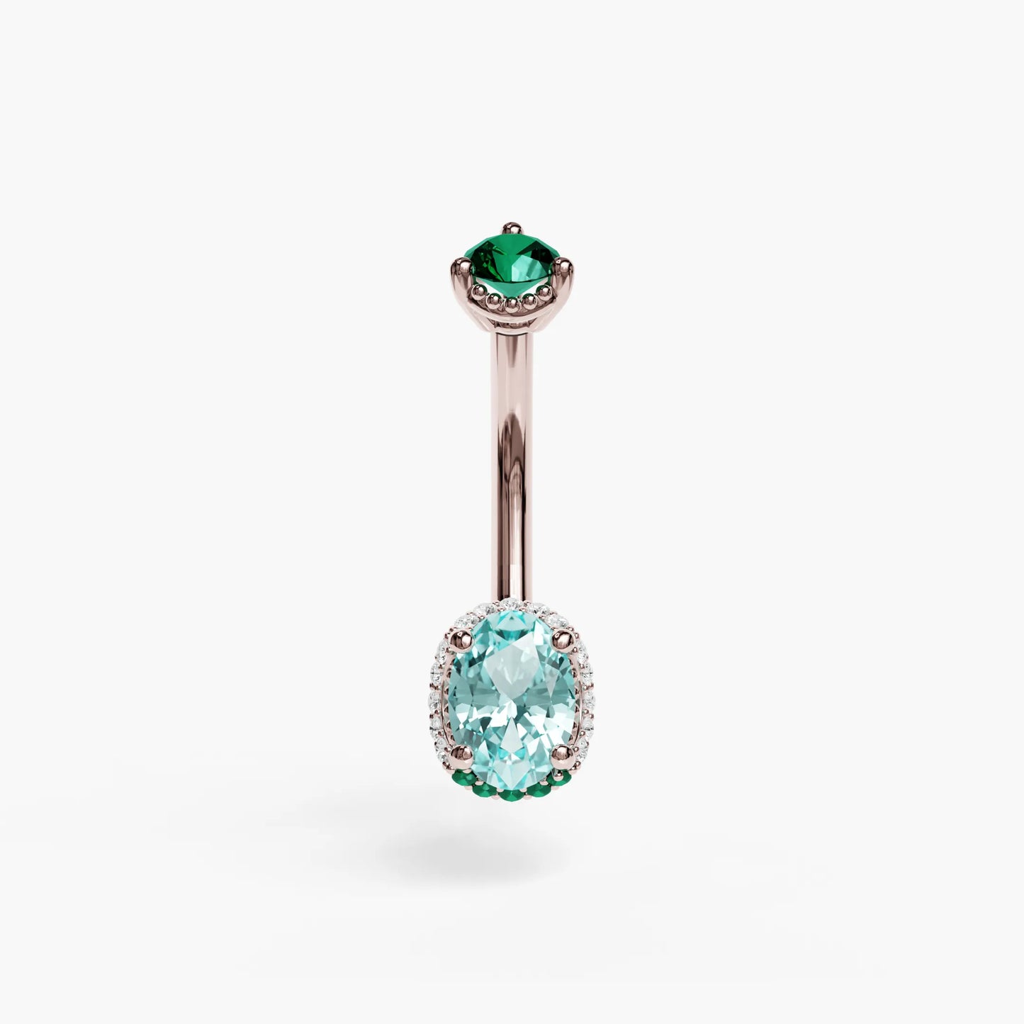 La Femme Azure Pavé 0.9 ct. Belly Ring