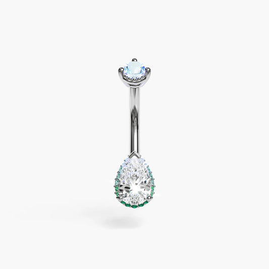 La Femme Siren Halo 0.5ct Pavé White Gold