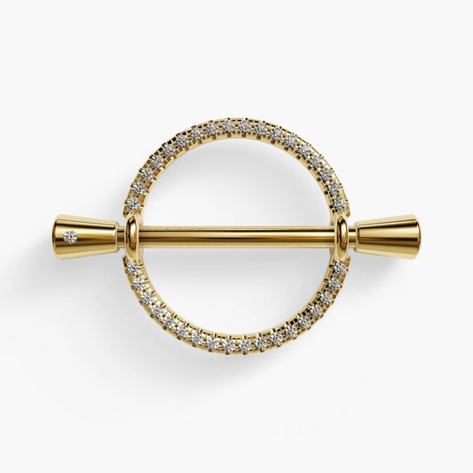 La Lune Pavé Nipple Barbell