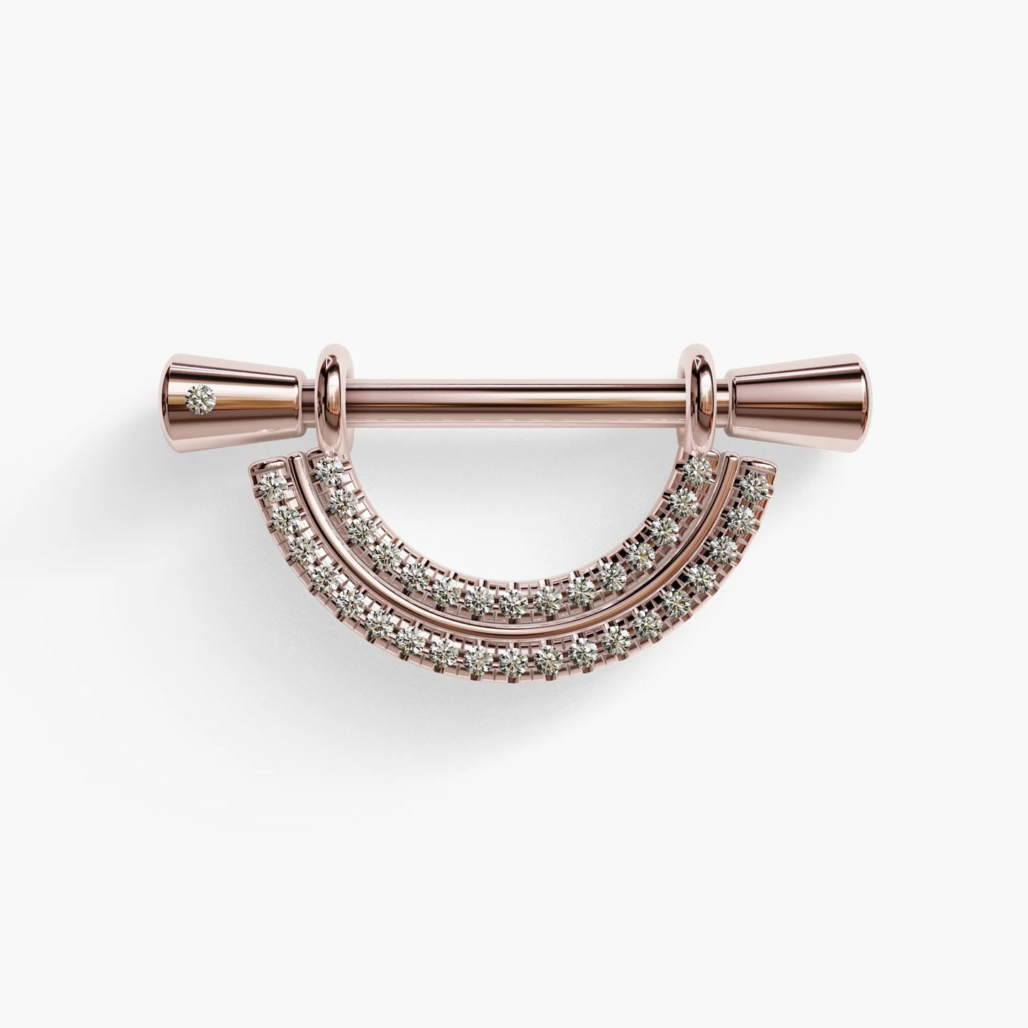 La Lune Double Arc Nipple Barbell