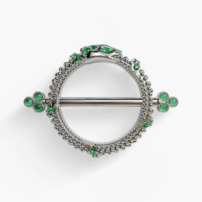 Ouro Envy Nipple Barbell White Gold