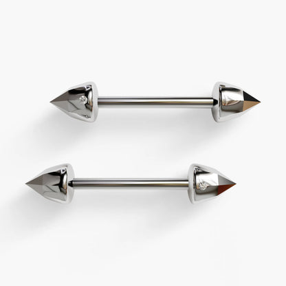 Sauvage Claw Nipple Barbell White Gold