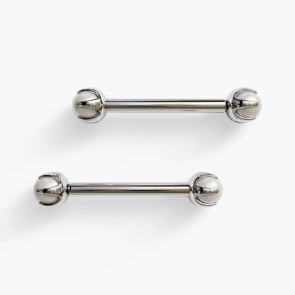 Pearl Nipple Barbell White Gold