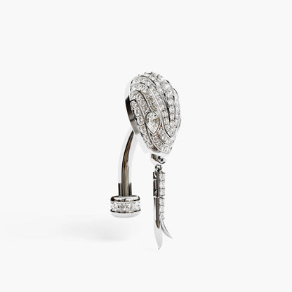 Lure Belly Ring White Gold