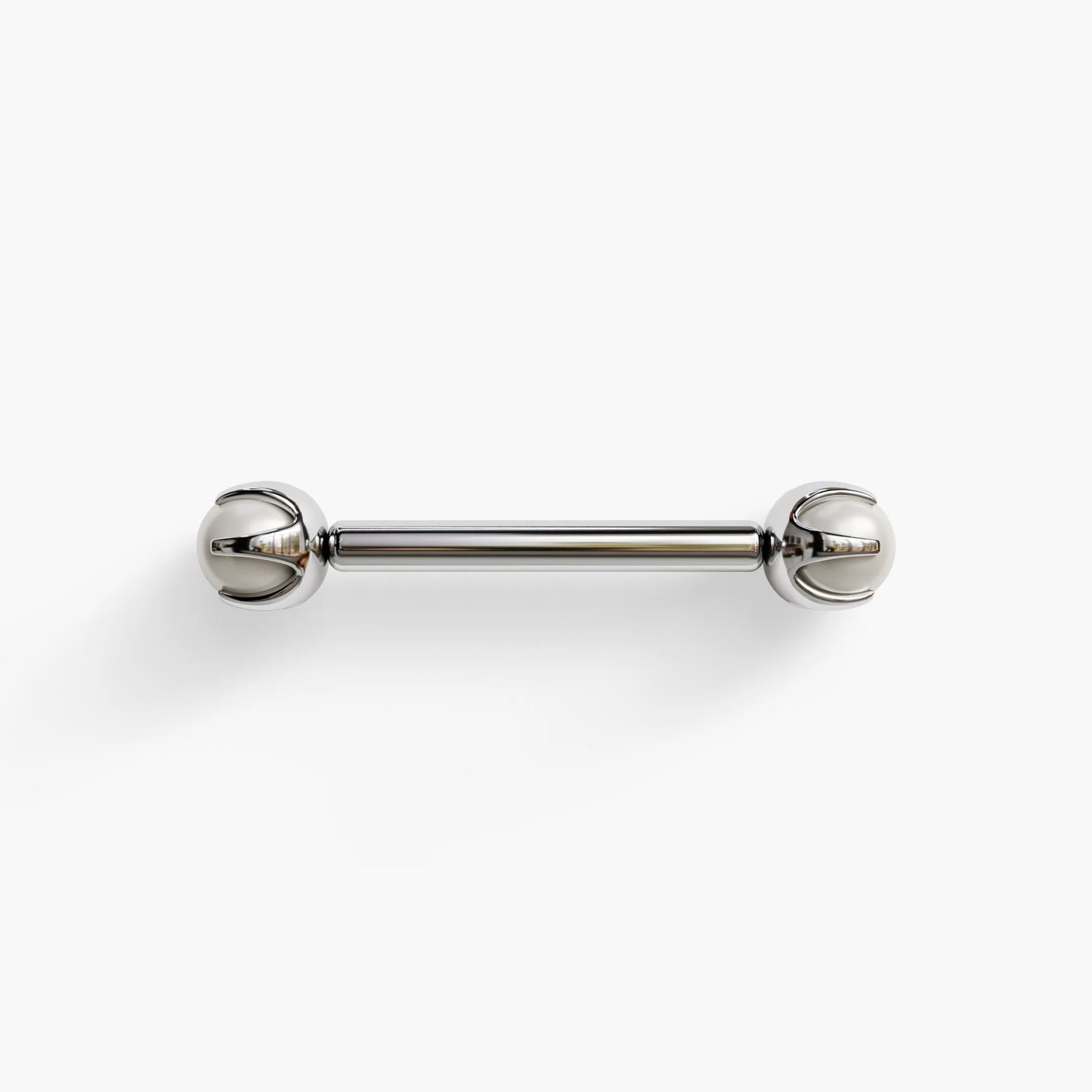 Pearl Nipple Barbell White Gold