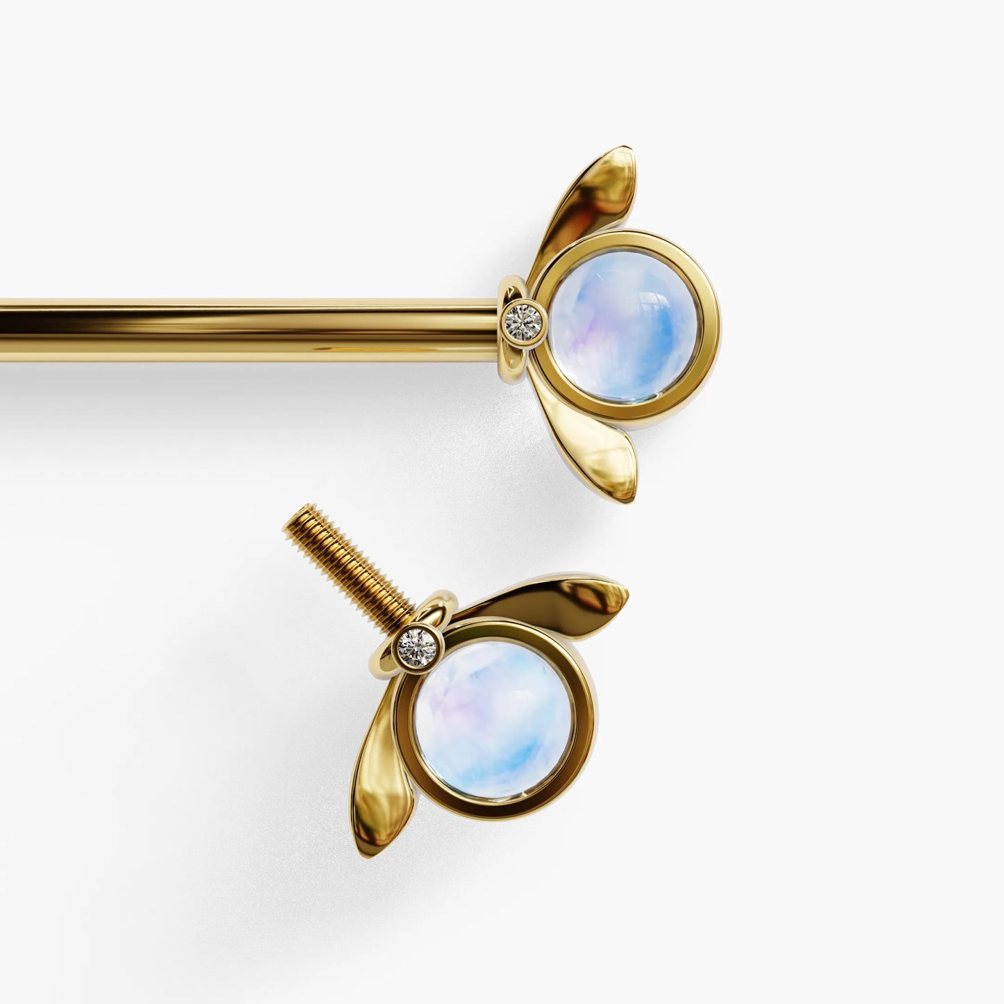 Moon Bloom Nipple Barbell