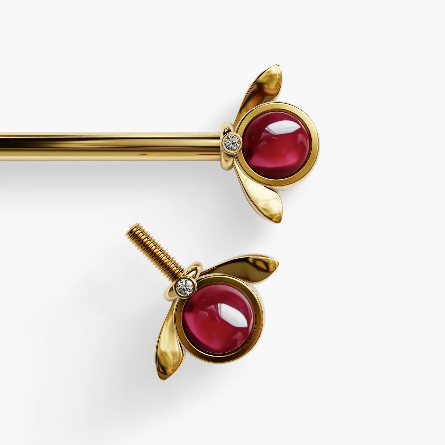 Rouge Bloom Nipple Barbell