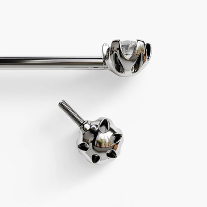 Orchid Nipple Barbell White Gold