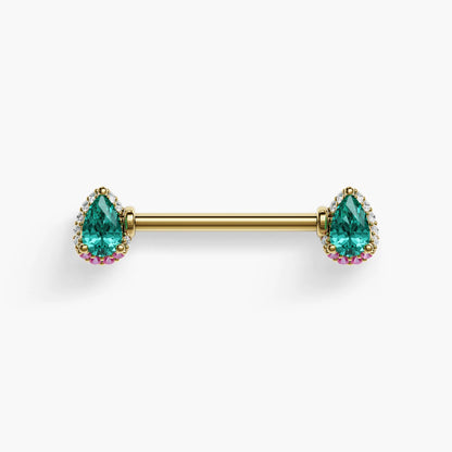 La Femme Siren Blush Nipple Barbell