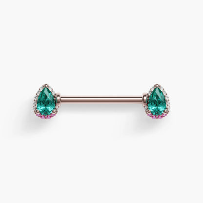 La Femme Siren Blush Nipple Barbell