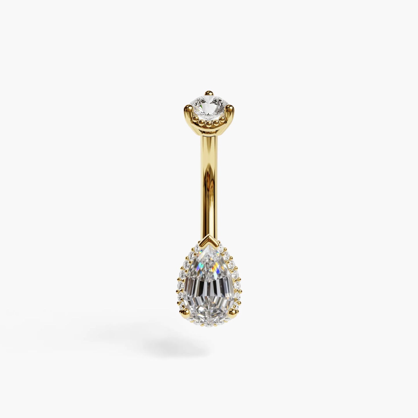 La Femme Pave 1.0 ct. Step Cut Diamond Belly Ring