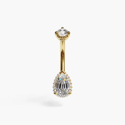 La Femme Pave 1.0 ct. Step Cut Diamond Belly Ring