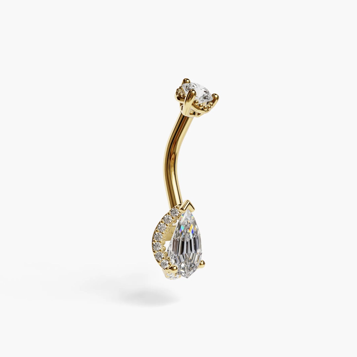La Femme Pave 1.0 ct. Step Cut Diamond Belly Ring