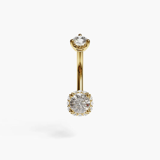 La Femme Orb Pavé 0.8 ct. Diamond Belly Ring