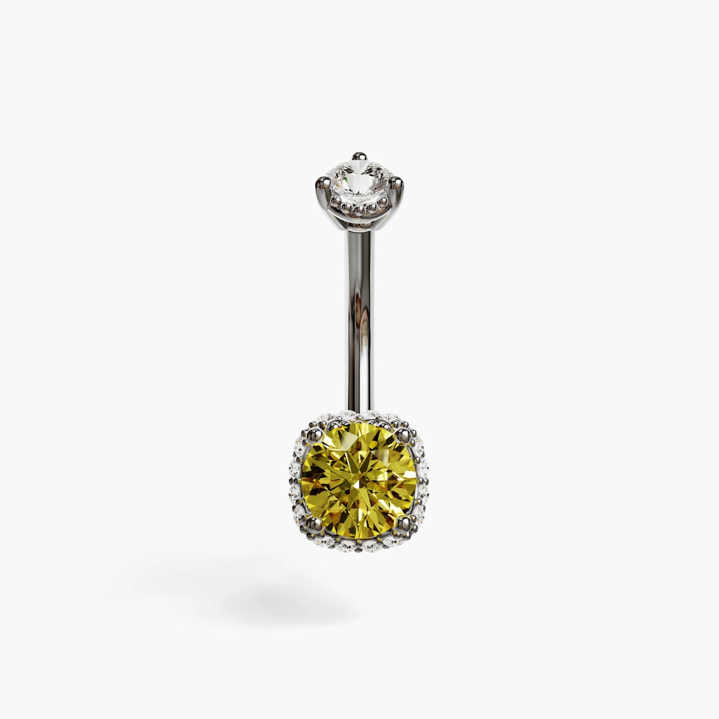 La Femme Honey 1.1 ct. Belly Ring White Gold