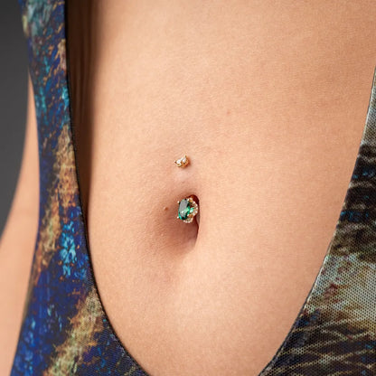 La Femme Envy Pavé 0.9 ct. Belly Ring White Gold