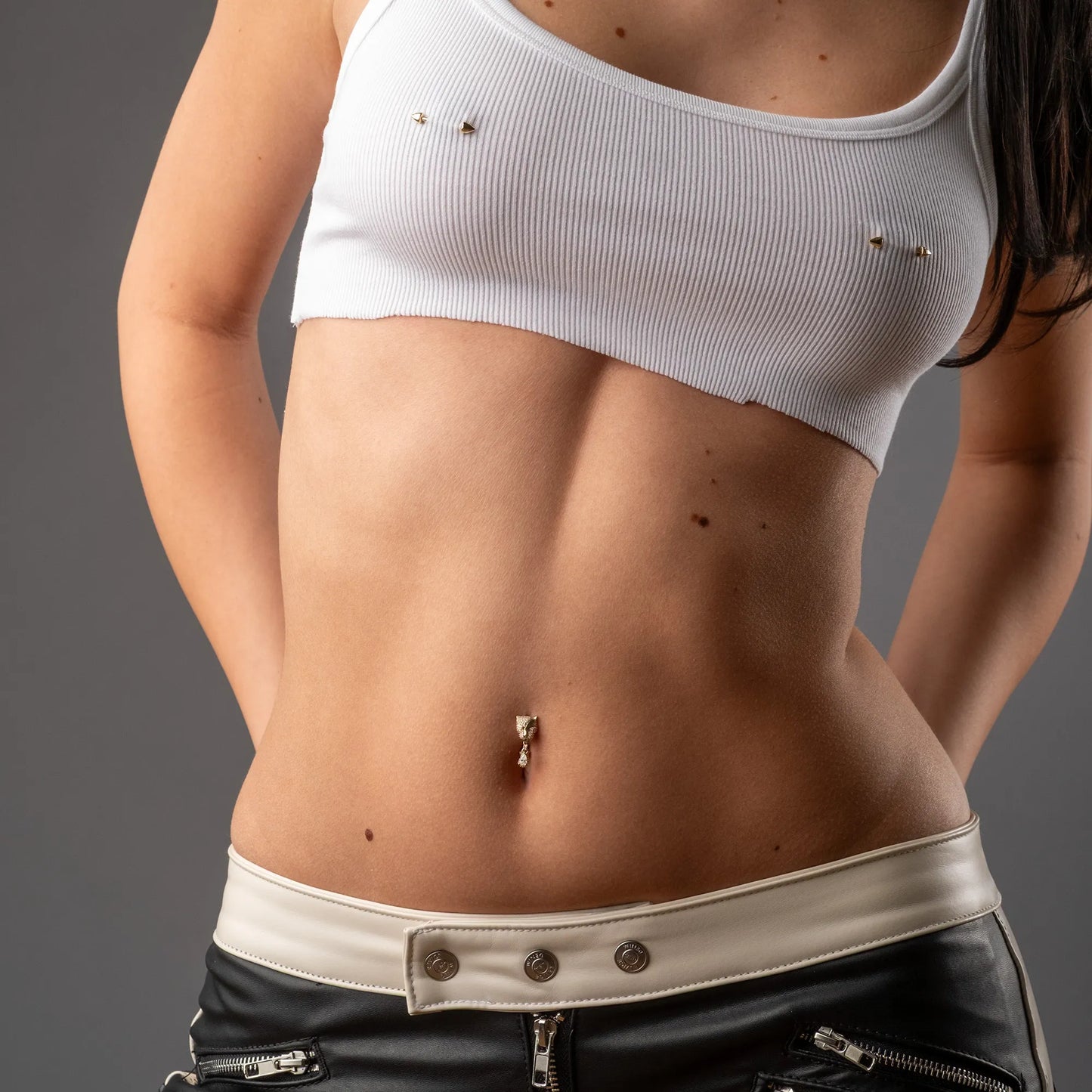 Sauvage Claw Nipple Barbell White Gold