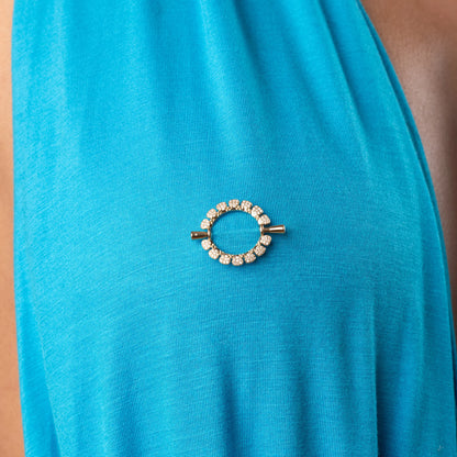 Wildflower Diamond Nipple Barbell White Gold