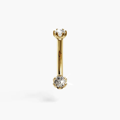 Orchid 0.3 ct. Moissanite Belly Ring