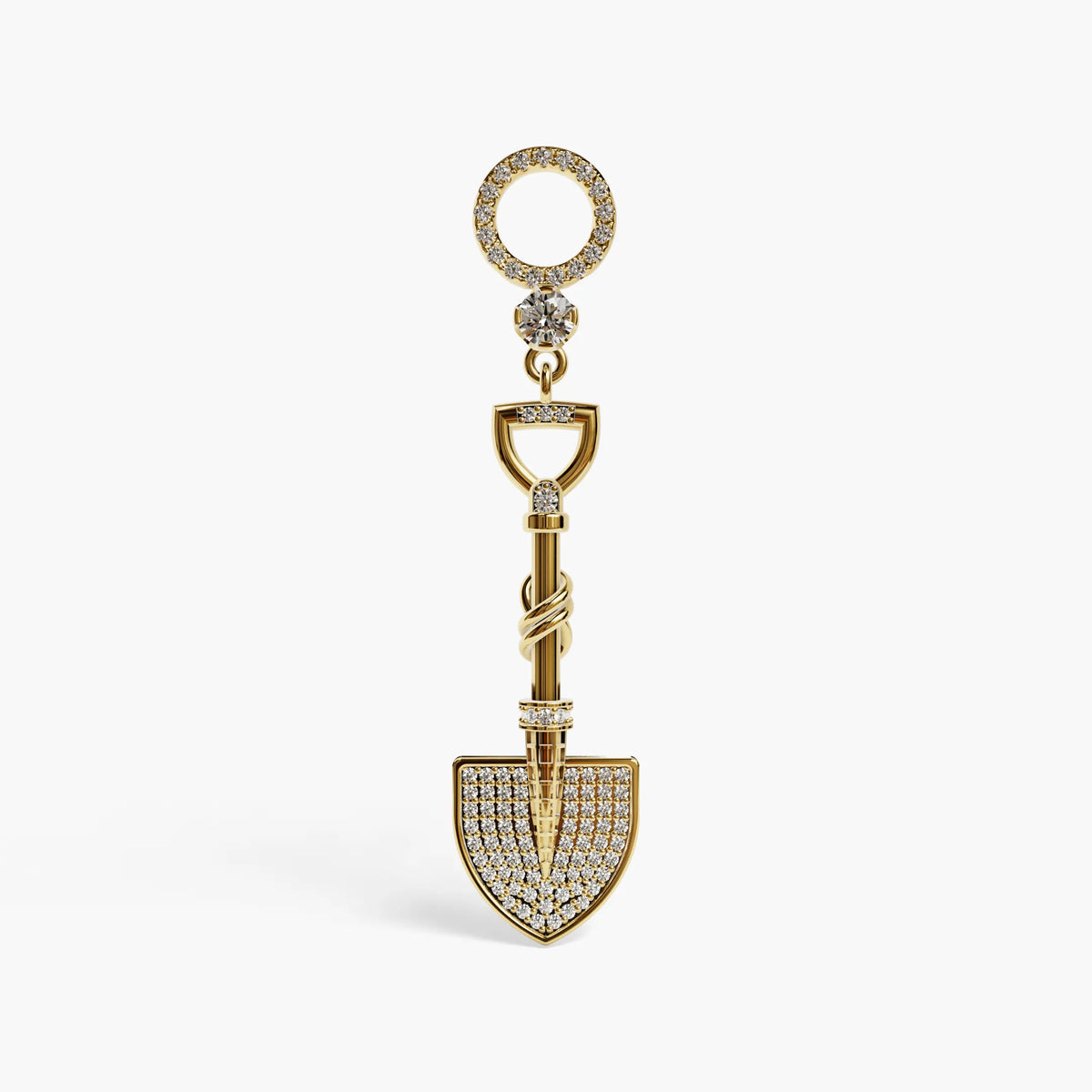 Gold Digger Dome Charm, Yellow & Rose Gold