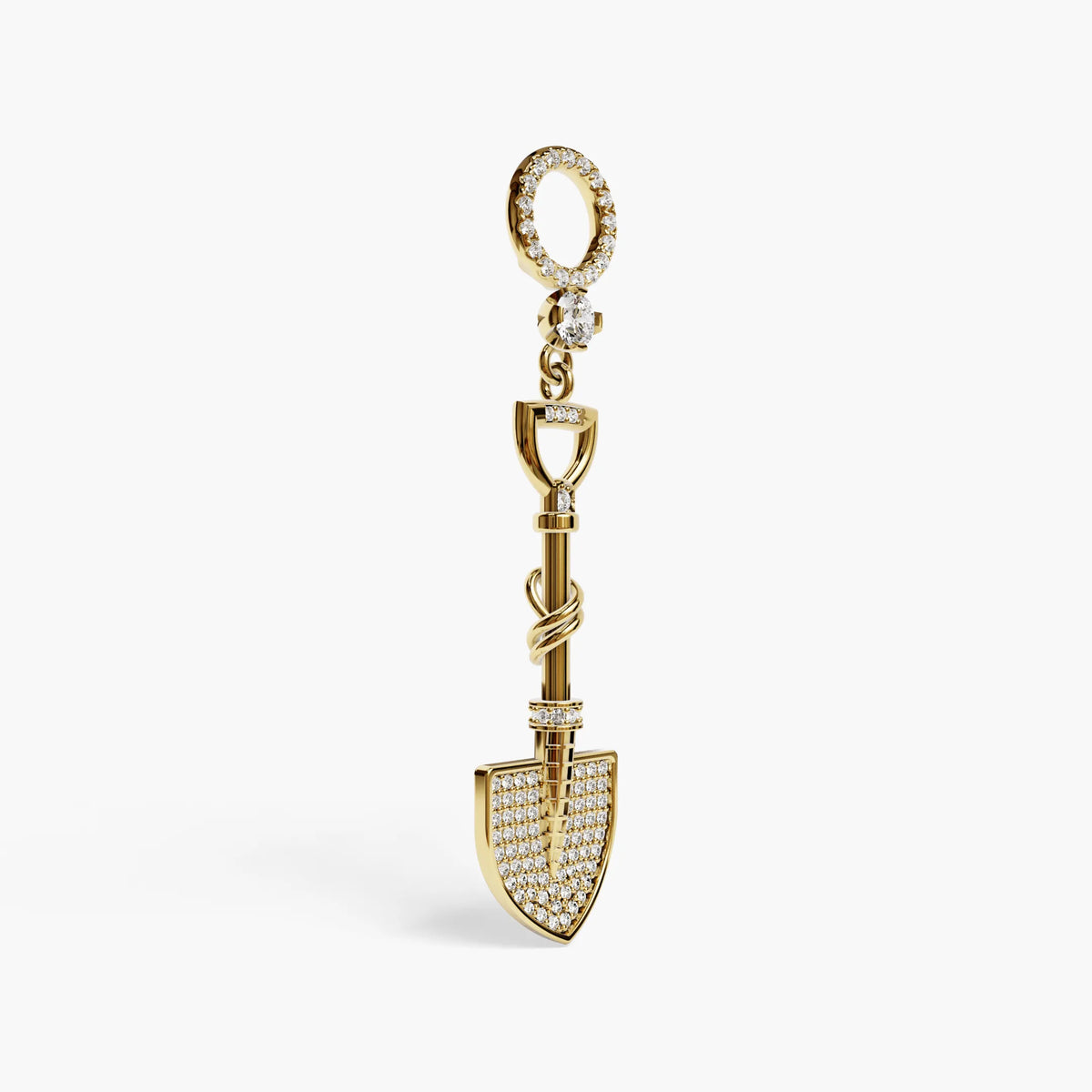 Gold Digger Dome Charm, Yellow & Rose Gold