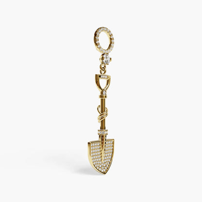 Gold Digger Dome Charm, Yellow & Rose Gold
