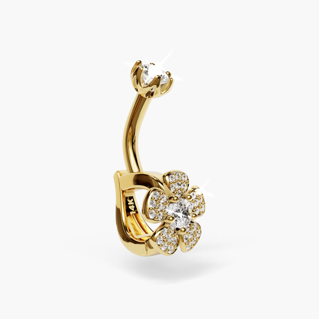 Wildflower Lab Diamond Dome Belly Ring