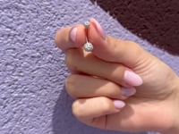 Pave Moissanite Belly Ring