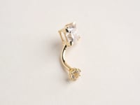 Princess 2.0 ct. Moissanite Belly Ring