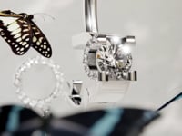 Mariposa Butterfly Charm White Gold & Platinum