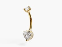 La Femme Heart Pavé 0.5 ct. Diamond Belly Ring