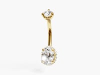 La Femme Oval Pavé 0.9 ct. Diamond Belly Ring