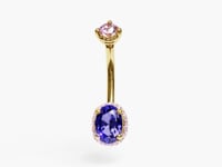 La Femme Velvet Pavé 0.9 ct. Belly Ring