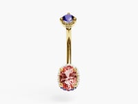La Femme Ember Pavé 0.9 ct. Belly Ring