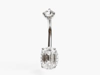 La Femme Emerald Pavé 0.4 ct. Lab Diamond Belly Ring