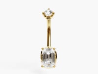 La Femme Emerald 1.1 ct. Lab Diamond Belly Ring