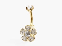 Wildflower Lab Diamond Dome Belly Ring
