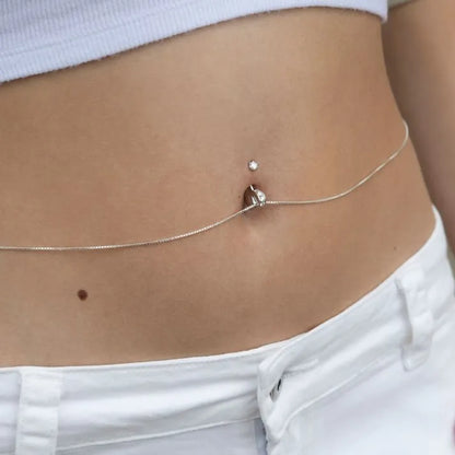 Belly button 2025 ring chain