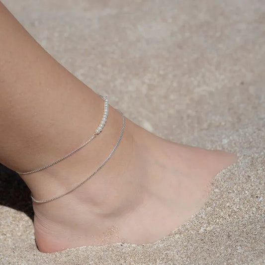 Pearl Anklet Silver