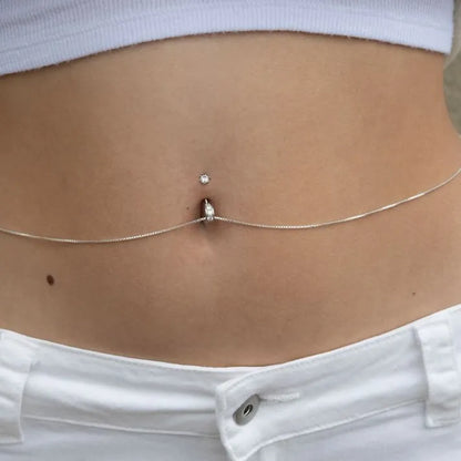 Classic Belly Chain Silver