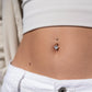 Ash Topaz Belly Ring - Jolie Co Jewelry