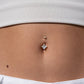 Ash Topaz Belly Ring - Jolie Co Jewelry