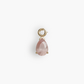 Mini 'Tear' Rose Quartz Charm - Jolie Co Jewelry