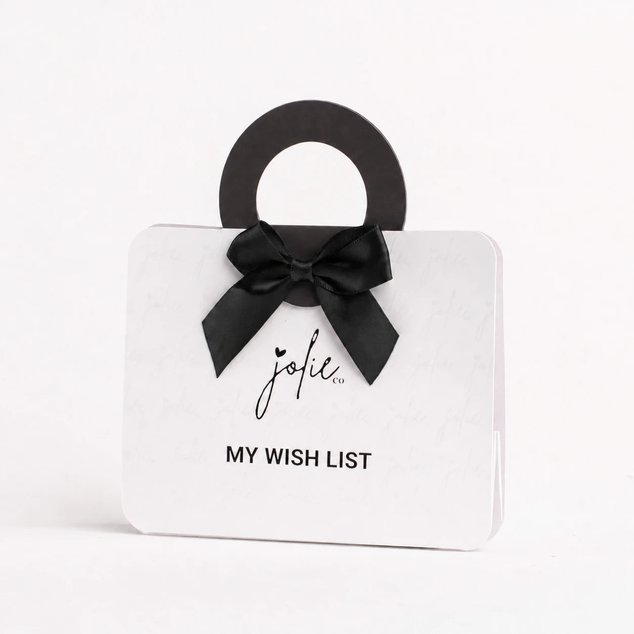A Jolie gift card holder that reads: My wish list
